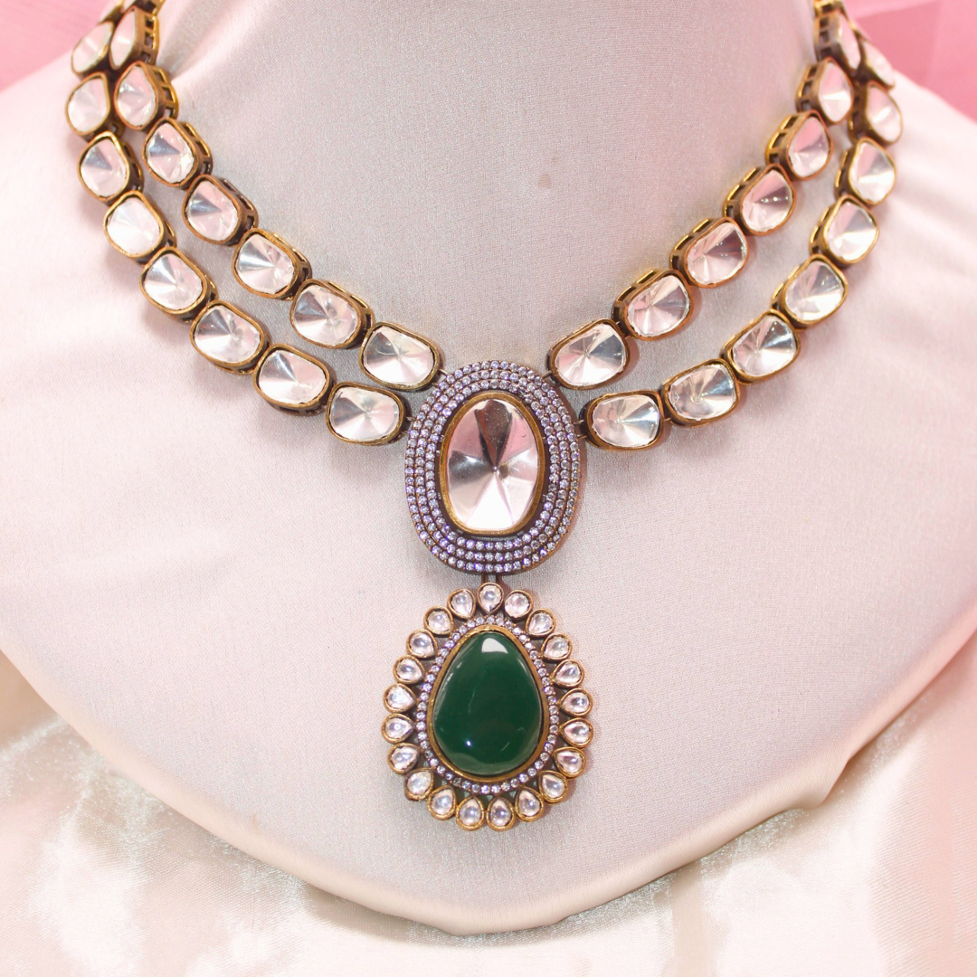 POLKI NECKLACE SET- CELEBRITY INSPIRED