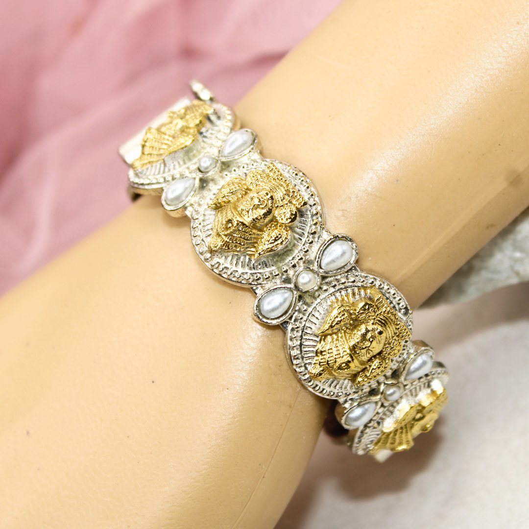 DUAL-TONE DEVI KADA -WHITE