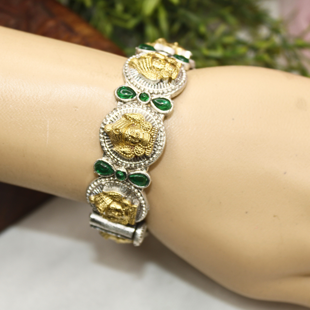DUAL-TONE DEVI KADA -GREEN
