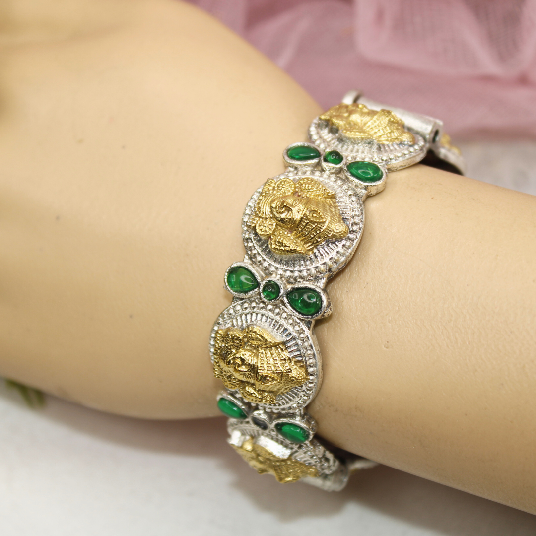DUAL-TONE DEVI KADA -GREEN