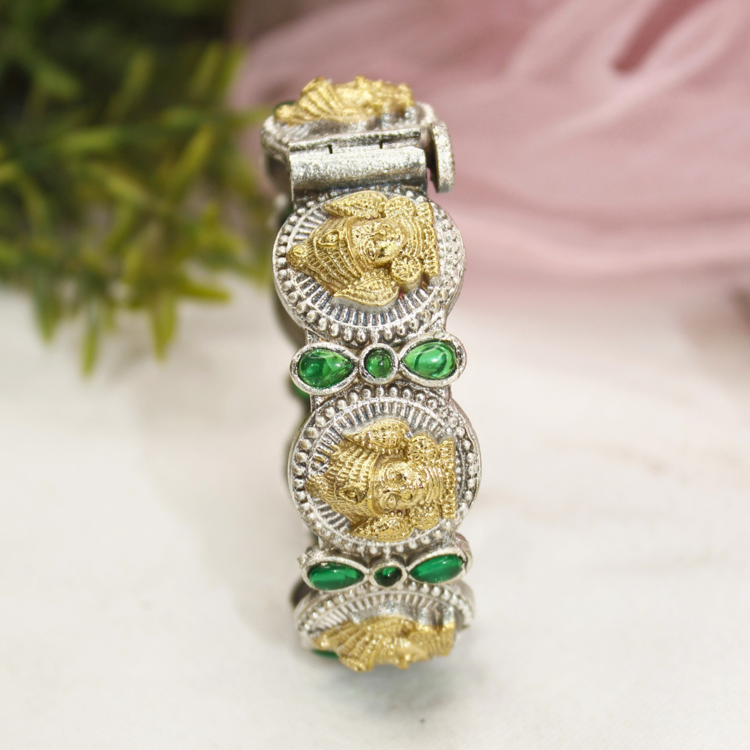 DUAL-TONE DEVI KADA -GREEN