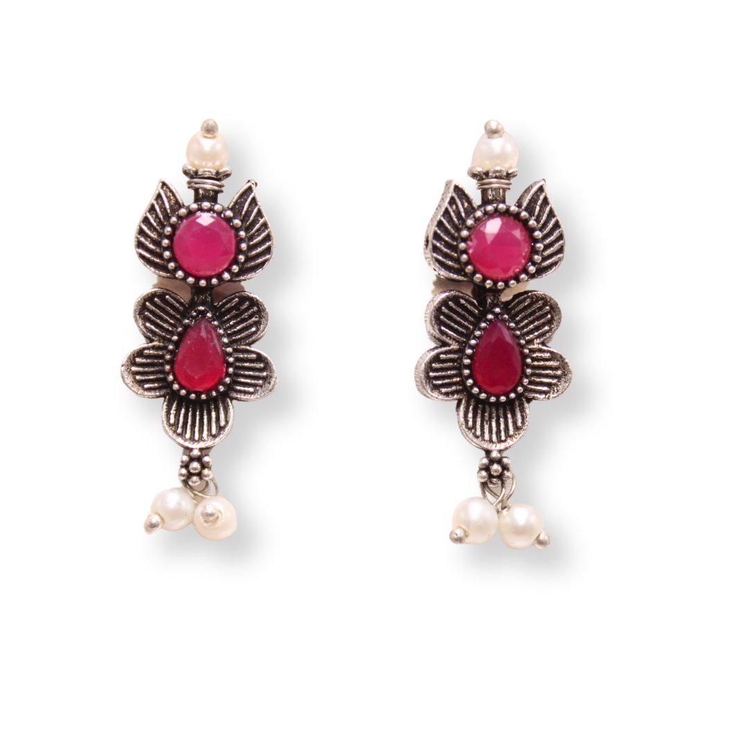 ANUSHA NECKLACE SET - MAROON