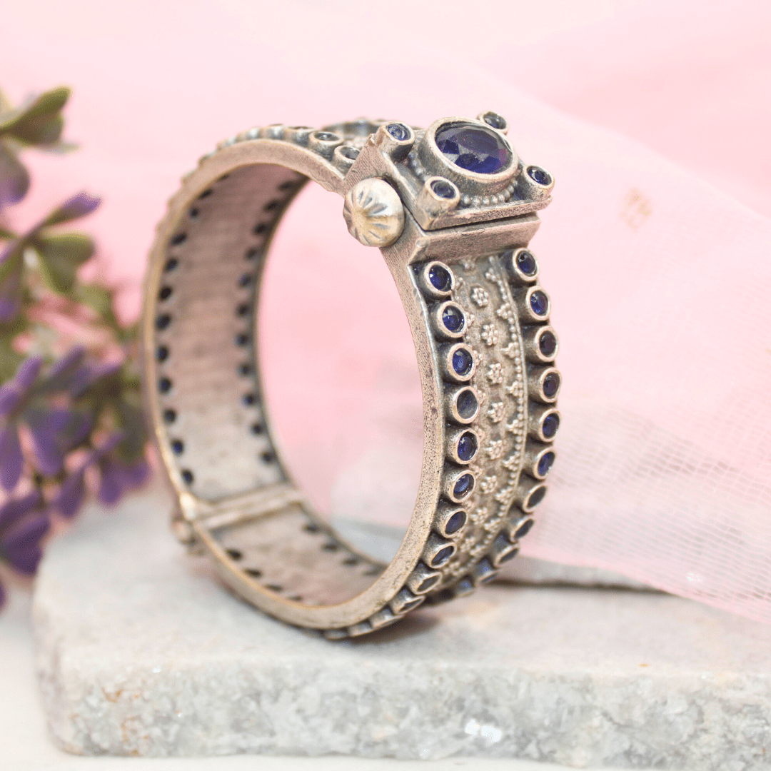 BOHO BIG STONE KADA - BLUE