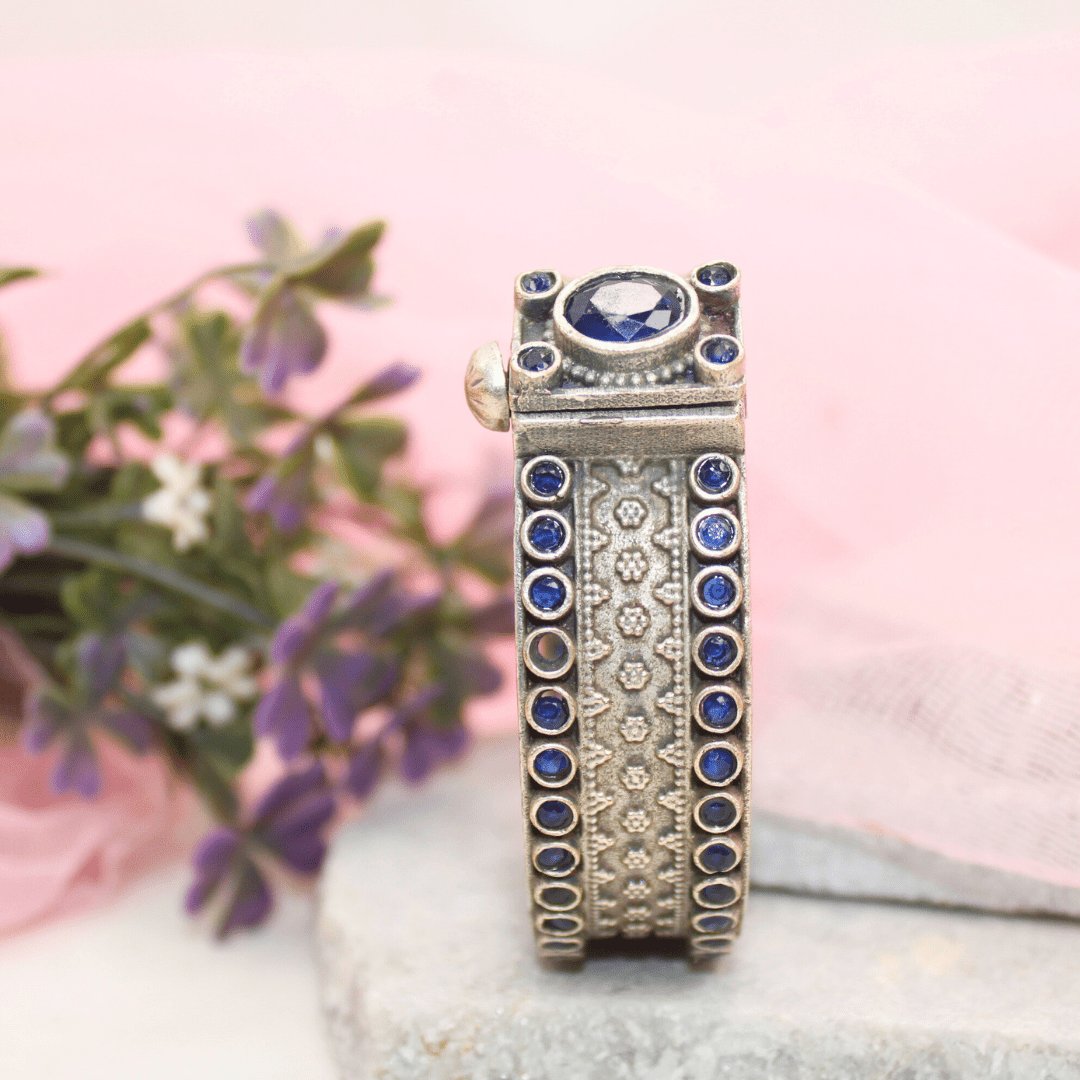 BOHO BIG STONE KADA-BLUE