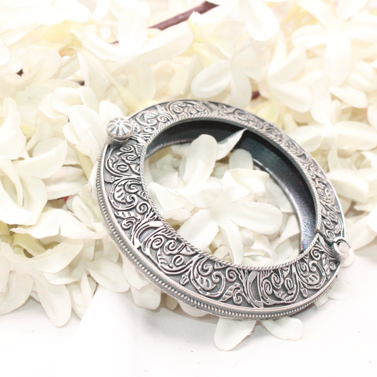 BOHO VINTAGE LOOK SINGLE KADA - FLAT KARIGIRI KADA