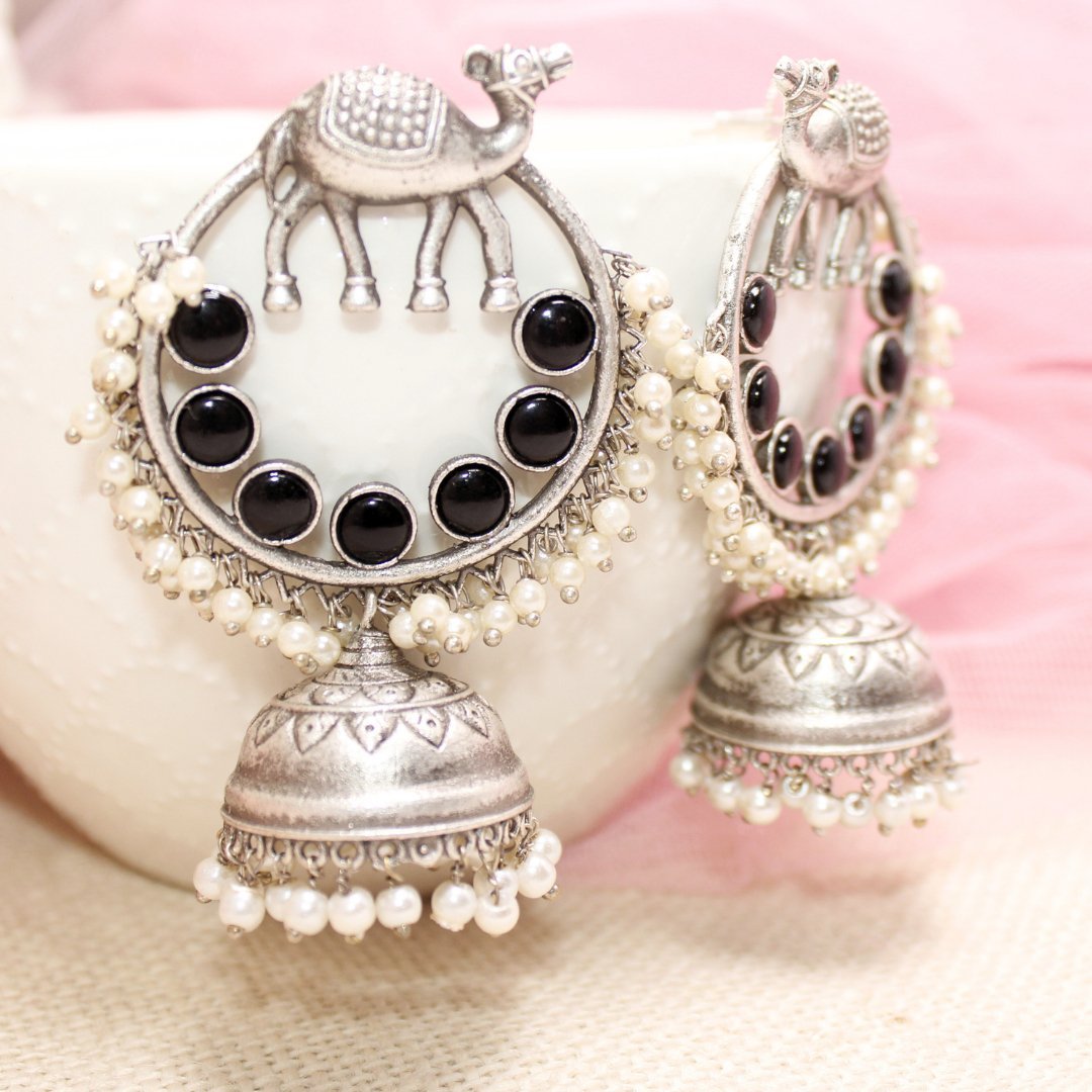 CAMEL BAALI JHUMKA - BLACK