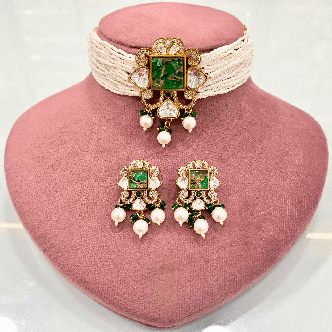 CELEBRITY INSPIRED POLKI CHOKER SET