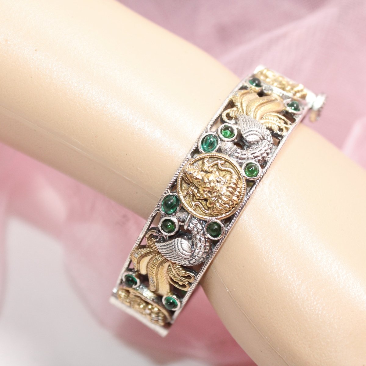 DUAL - TONE LAXMI MOR KADA - GREEN
