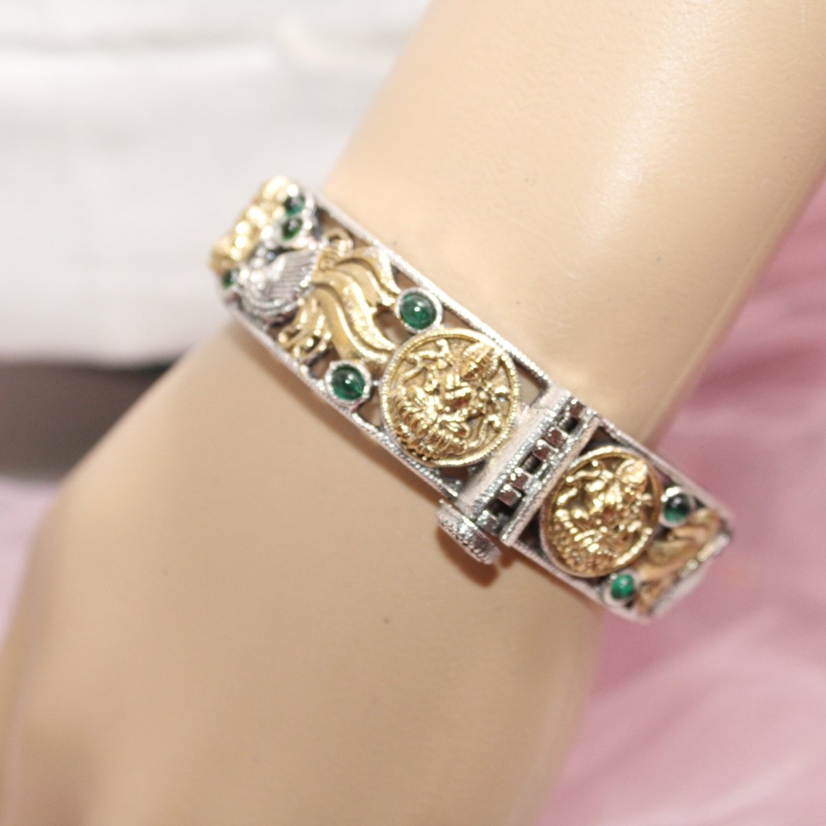 DUAL - TONE LAXMI MOR KADA - GREEN