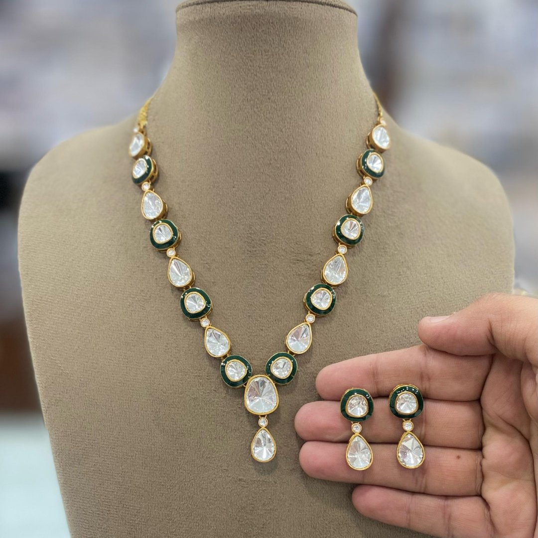 Elegant Polki Necklace Set