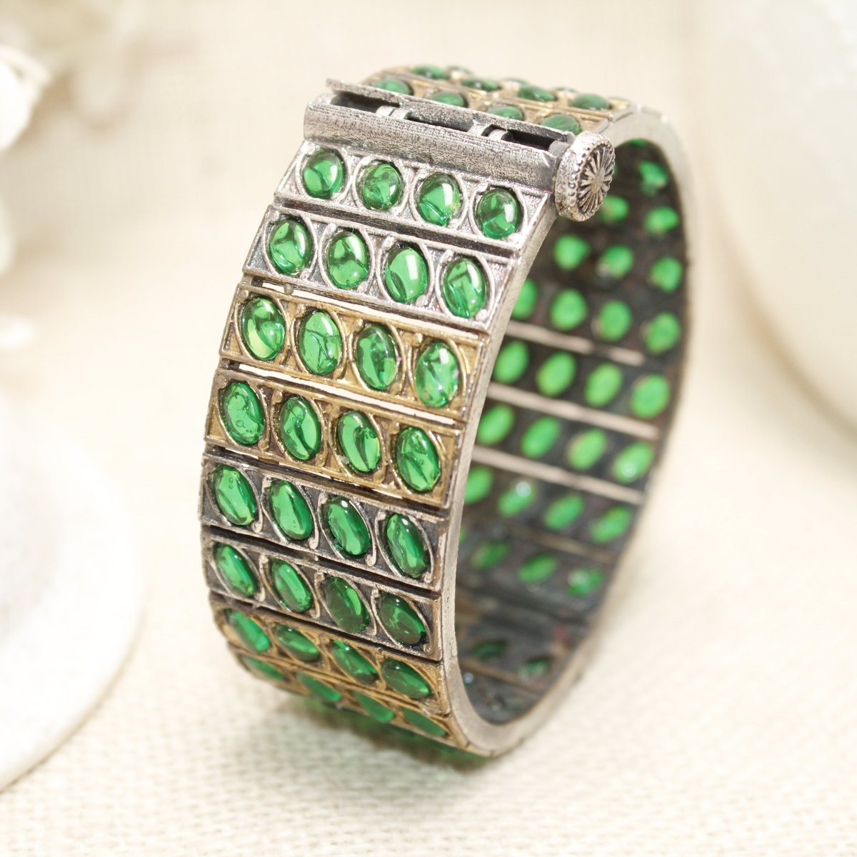 KALA DUAL - TONE MONALISA STONE KADA - GREEN