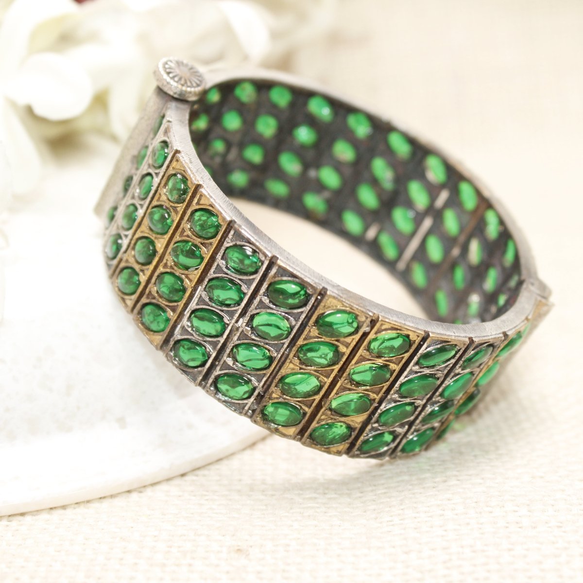 KALA DUAL - TONE MONALISA STONE KADA - GREEN