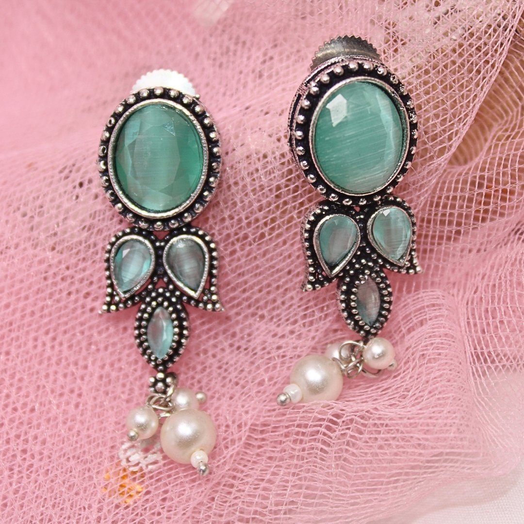 KALKI CRYSTAL NECKLACE SET - TURQUOISE