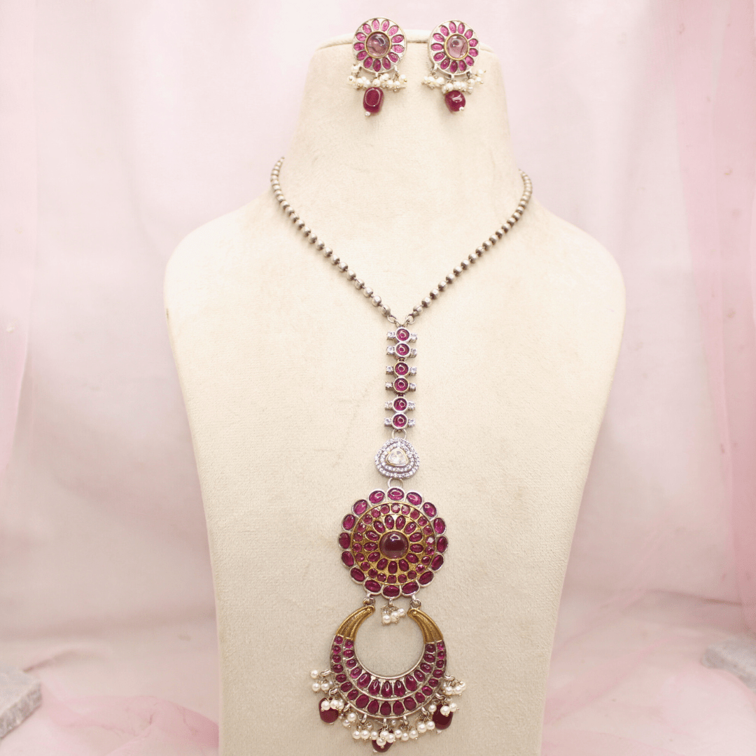 KASHTI FUSION DUAL - TONE PENDANT SET