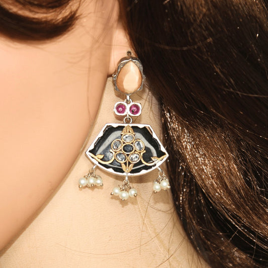Khanak Necklace Set – Black – additional product view