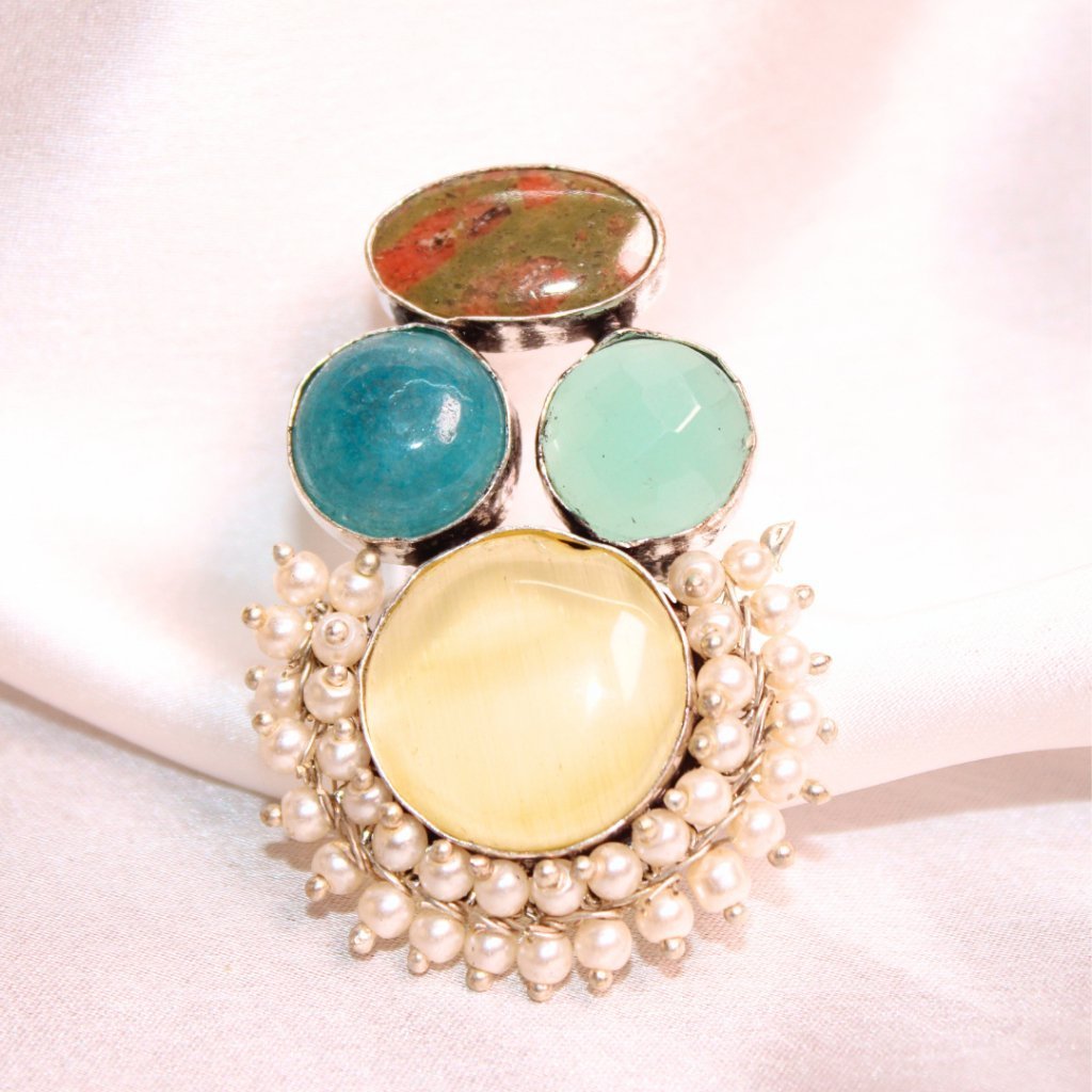 MONALISA STONE FUSION RING-YELLOW