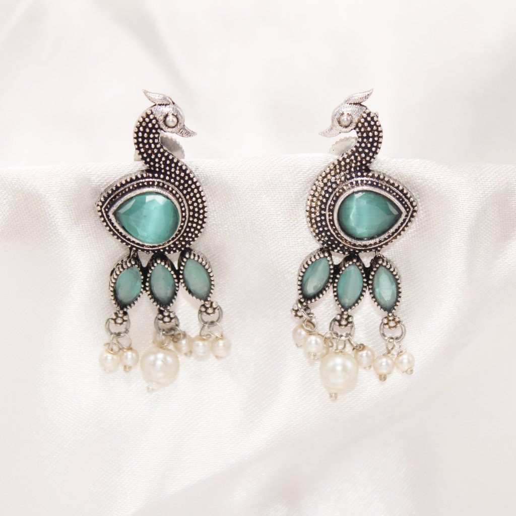 MORNI STUD EARRING - TURQUOISE BLUE