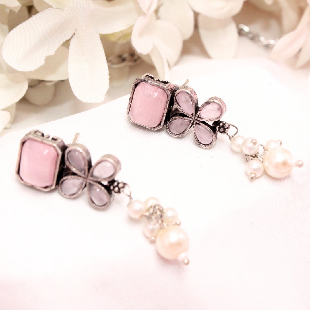 NAGINA NECKLACE SET - PINK