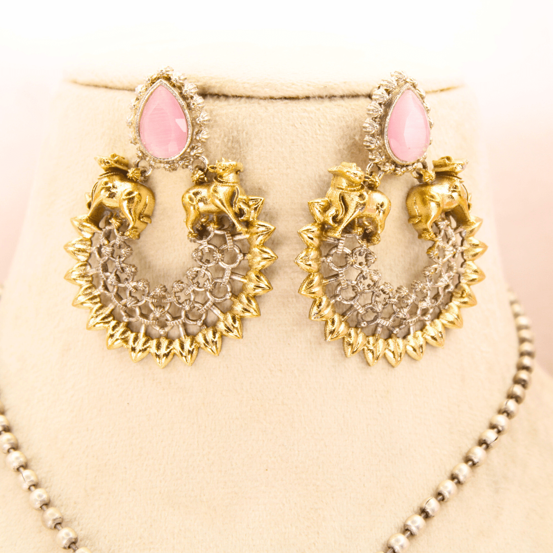 NANDI PAIR FUSION DUAL - TONE PENDANT SET