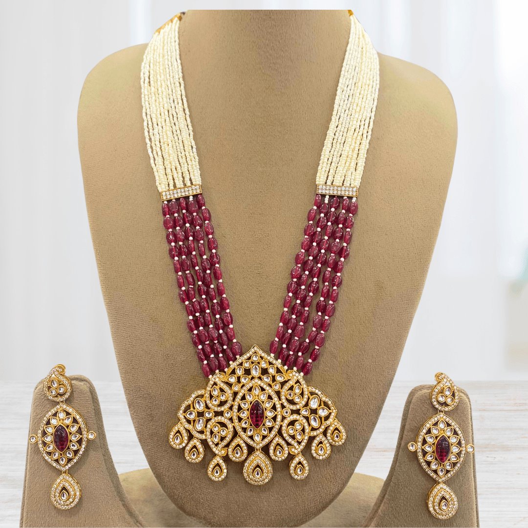 Pearl Long Chain Pendant Set – additional product view