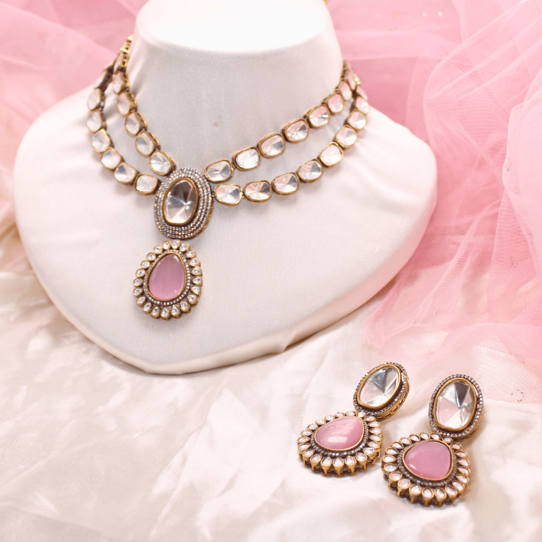 POLKI NECKLACE SET - CELEBRITY INSPIRED