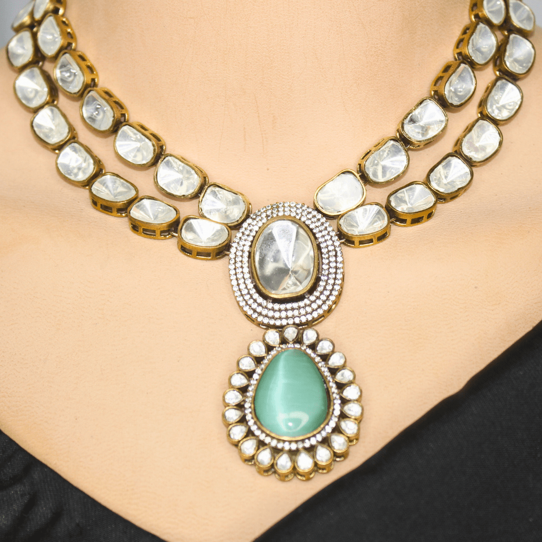 POLKI NECKLACE SET - CELEBRITY INSPIRED