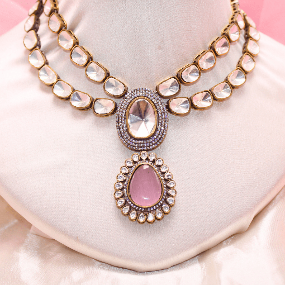 POLKI NECKLACE SET - CELEBRITY INSPIRED
