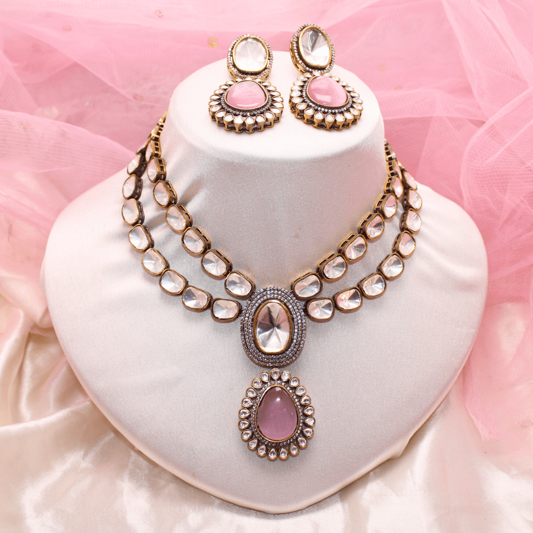 POLKI NECKLACE SET - CELEBRITY INSPIRED
