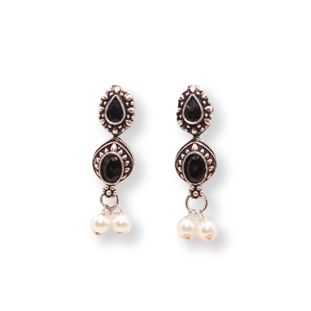 RATNA SHREE NECKLACE SET - BLACK