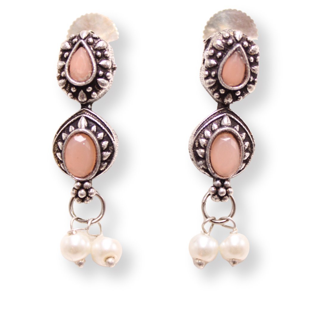 RATNA SHREE NECKLACE SET-PEACH