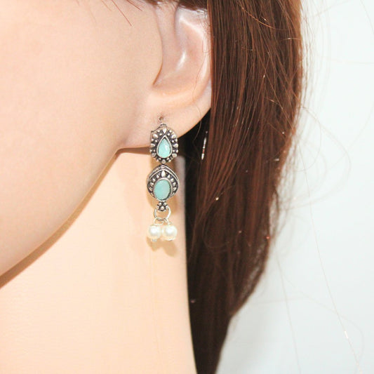 RATNA SHREE NECKLACE SET - TURQUOISE