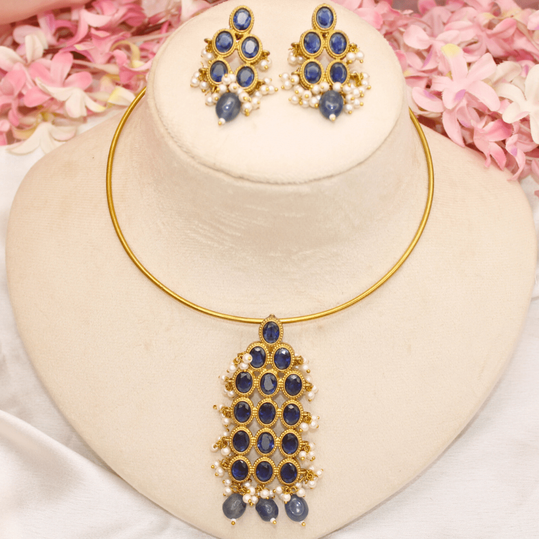 RING HASLI NECKLACE - STONE PENDANT