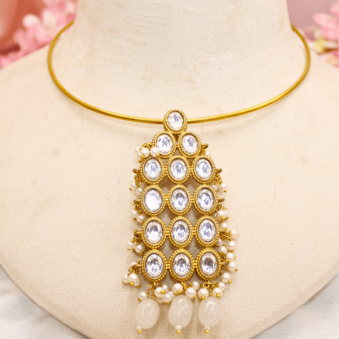 RING HASLI NECKLACE - STONE PENDANT
