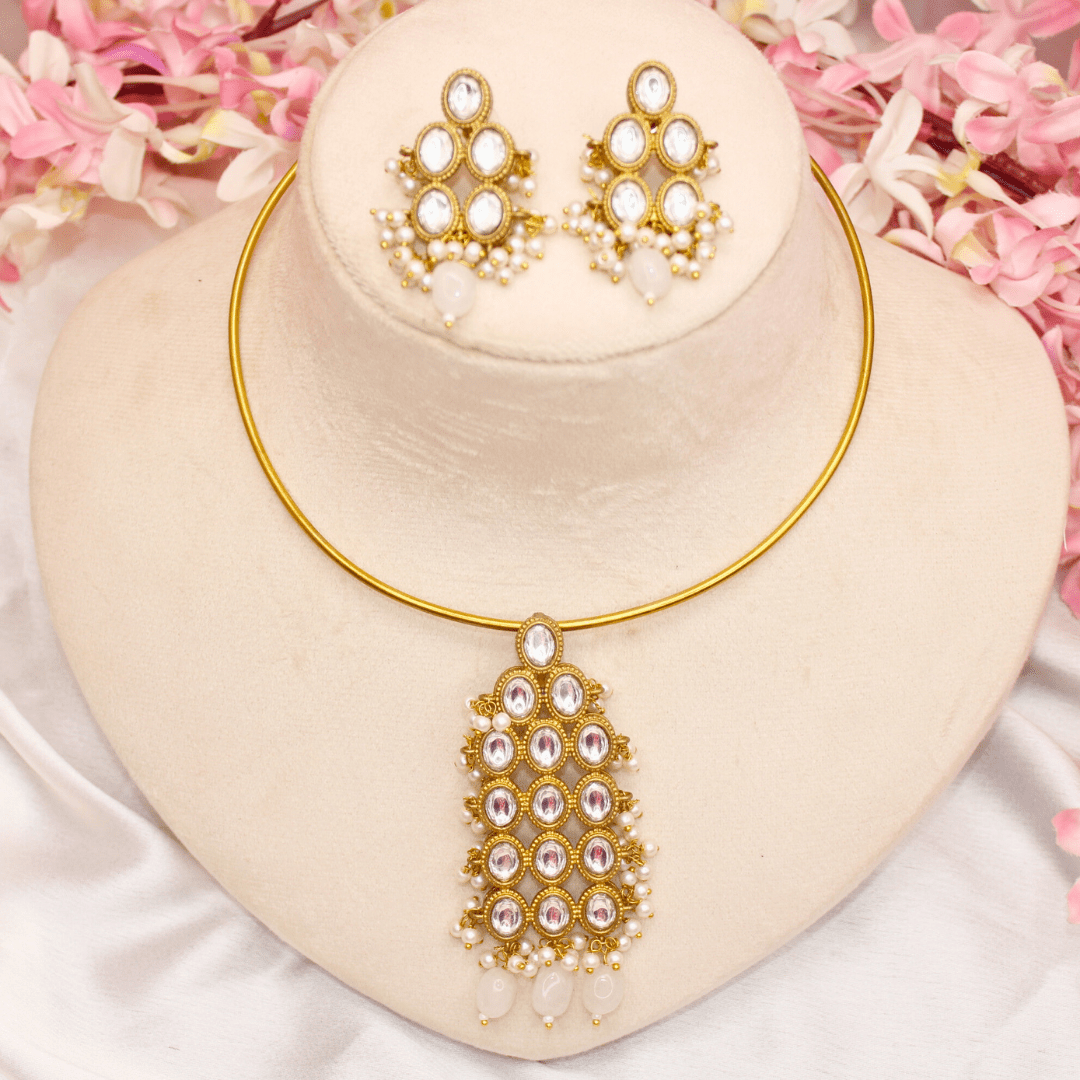 RING HASLI NECKLACE - STONE PENDANT