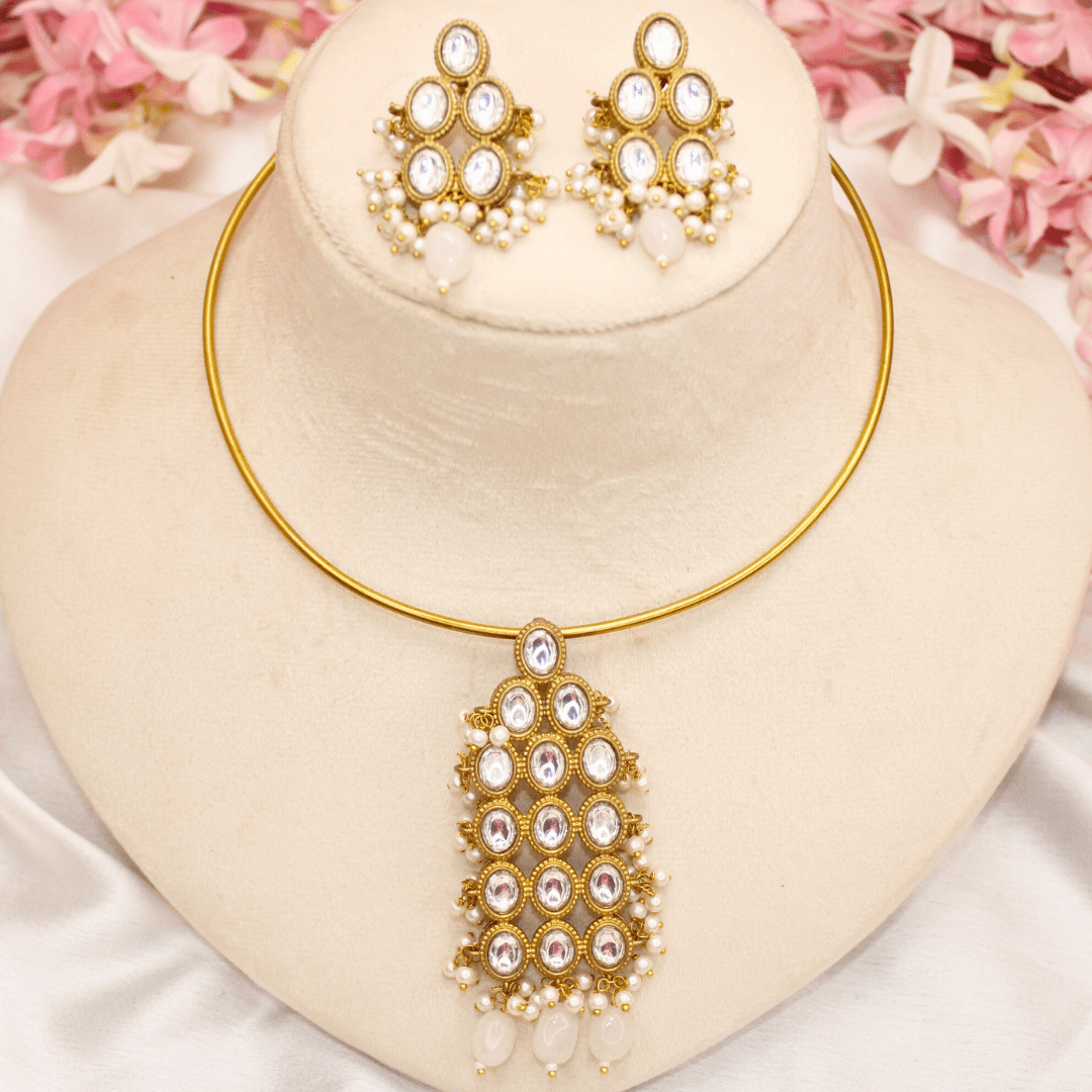 RING HASLI NECKLACE - STONE PENDANT