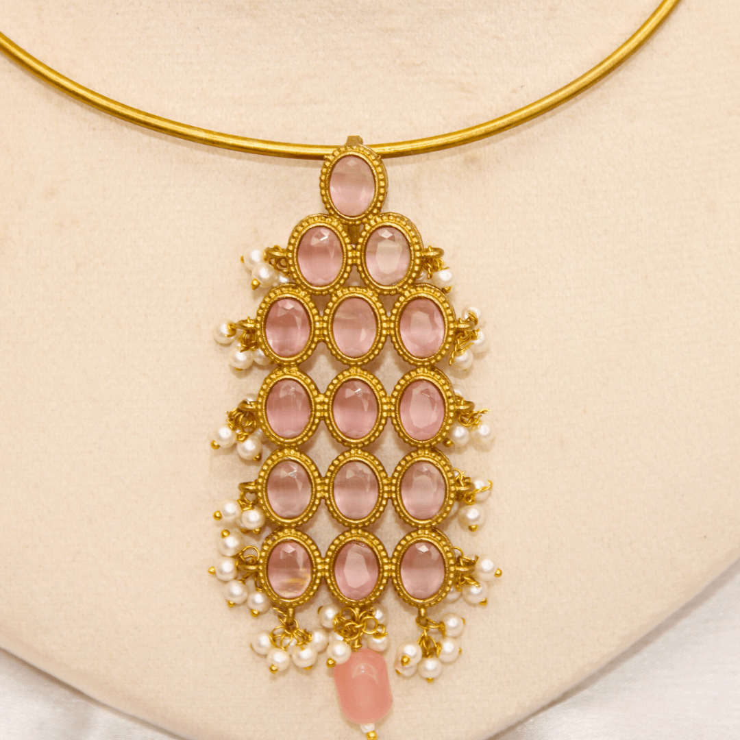 RING HASLI NECKLACE - STONE PENDANT
