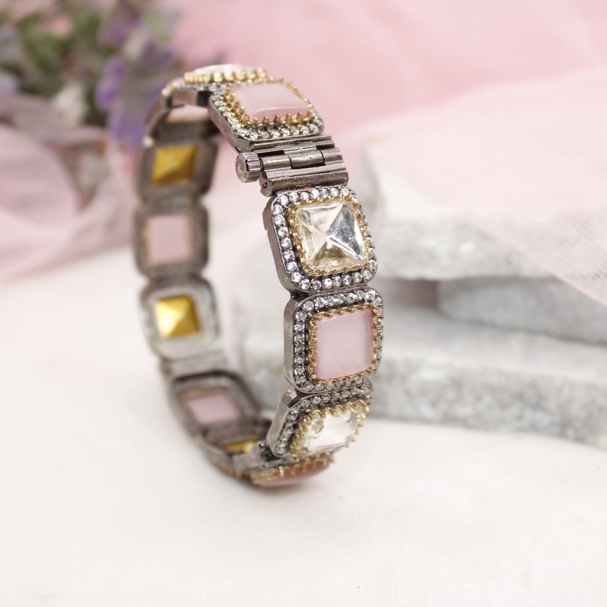 SABYASACHI INSPIRED KADA - POLKI PINK