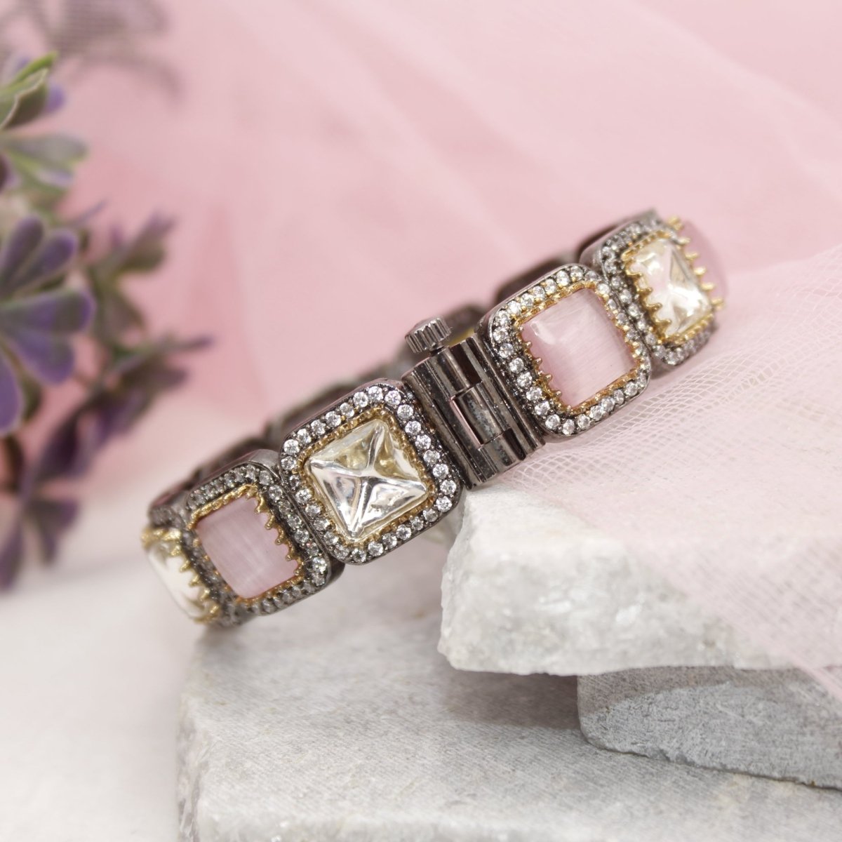 SABYASACHI INSPIRED KADA - POLKI PINK