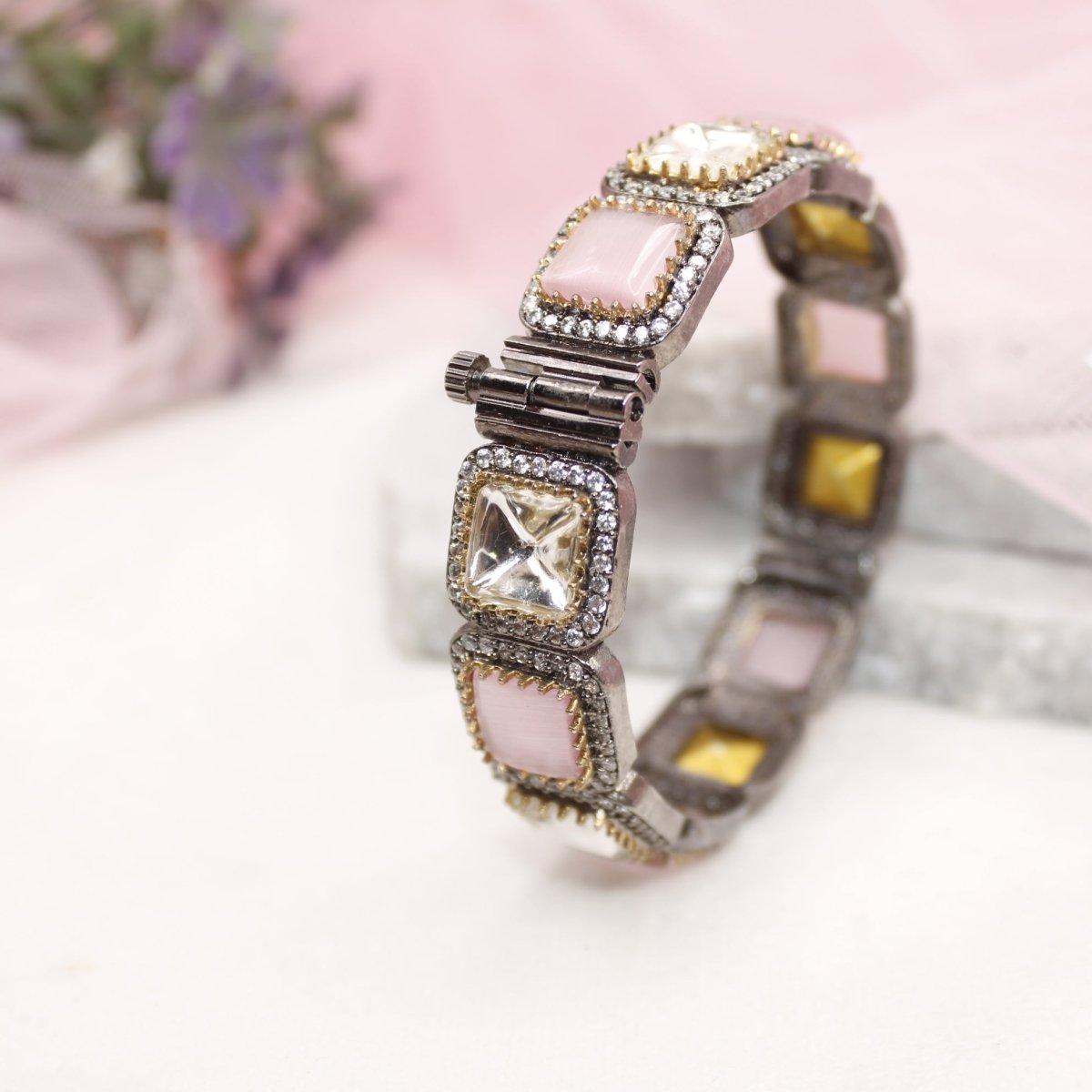 SABYASACHI INSPIRED KADA - POLKI PINK