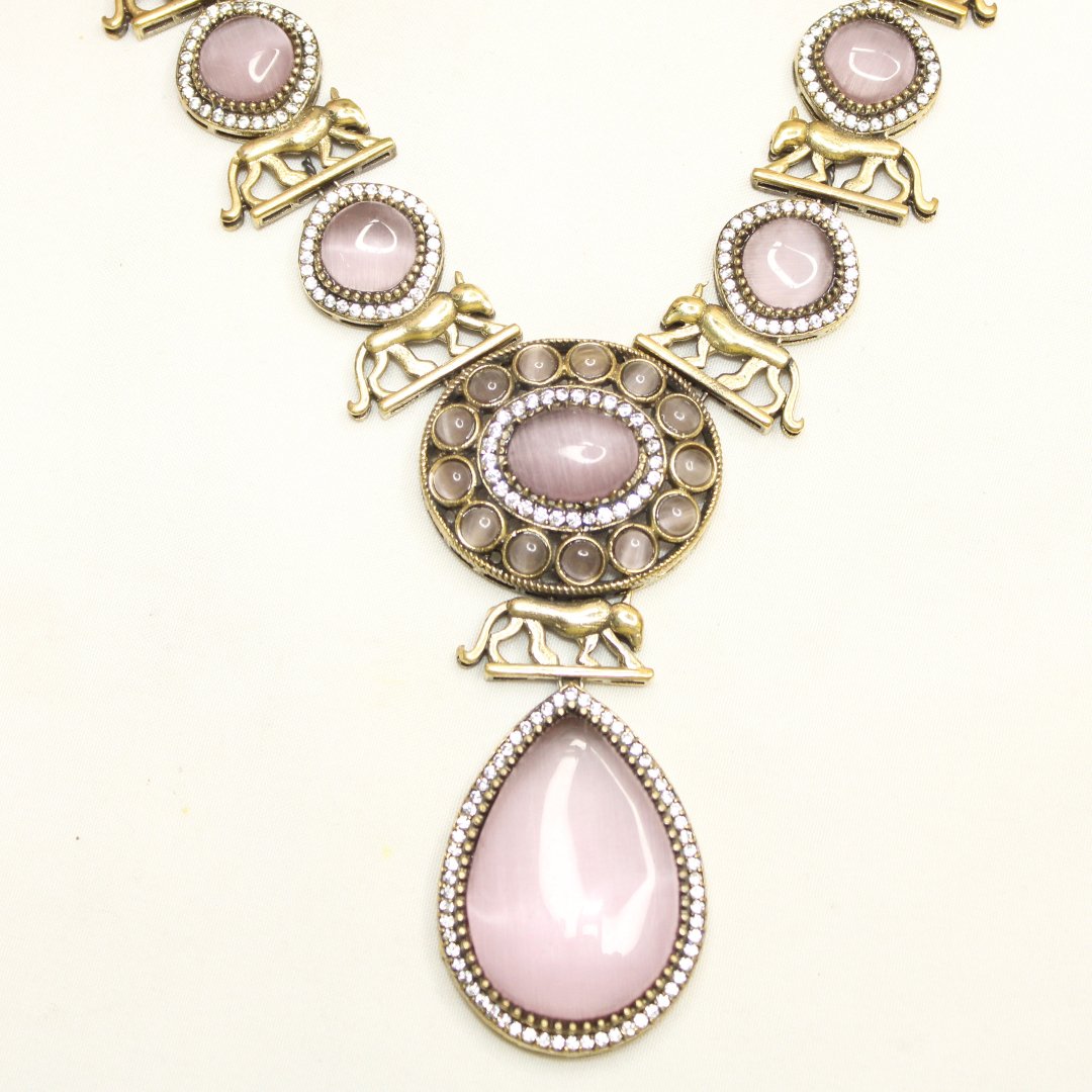 SABYASACHI INSPIRED NECKLACE - MAUVE