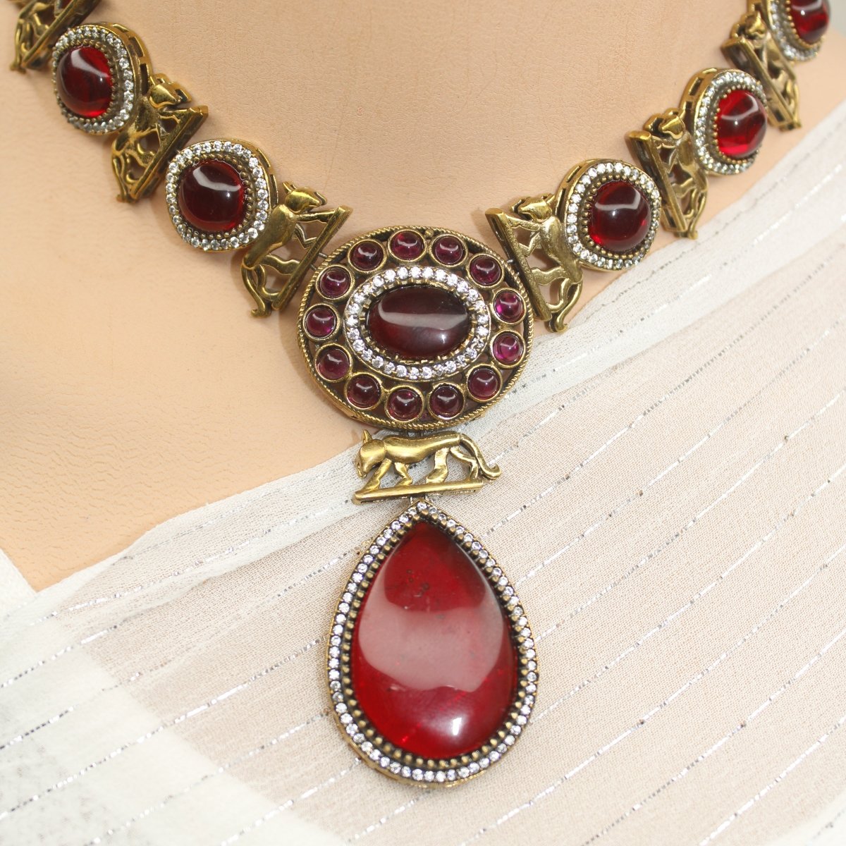 SABYASACHI INSPIRED NECKLACE - RED