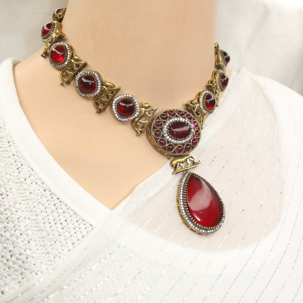 SABYASACHI INSPIRED NECKLACE - RED