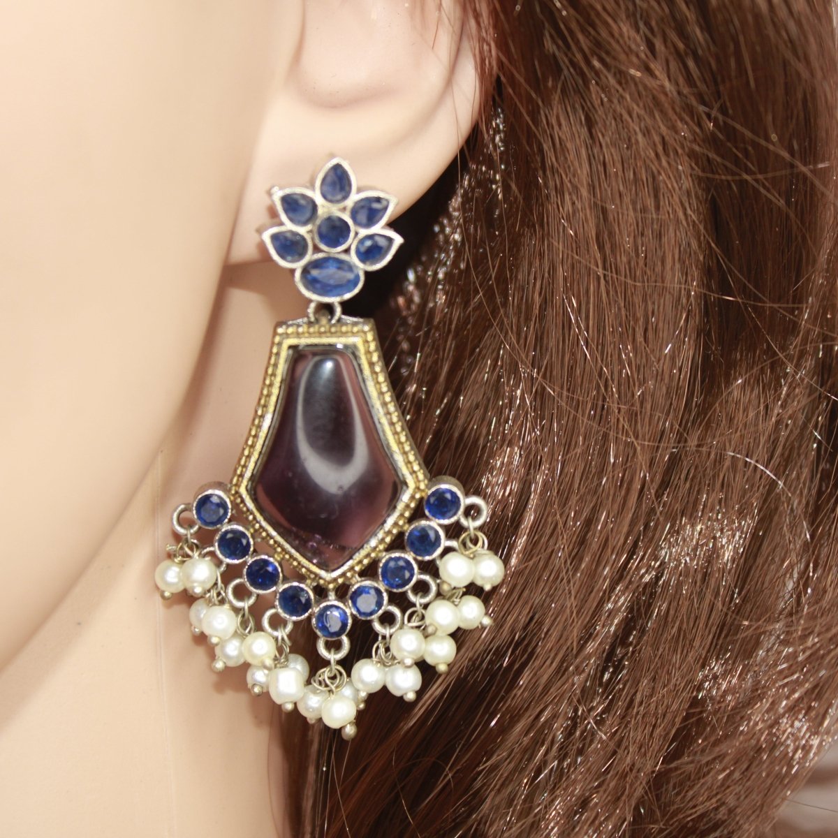 SAYA DUAL - TONE NECKLACE - PURPLE
