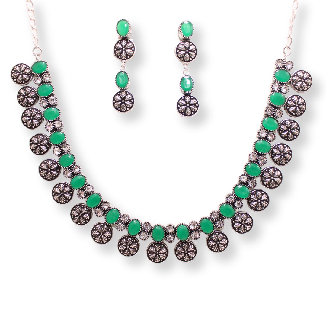 SHREYA SHREE NECKLACE SET - GREEN