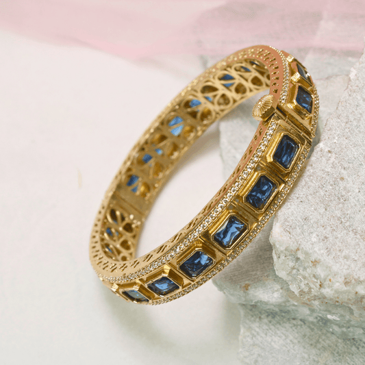 SUHANA MOISSANITE KADA - BLUE