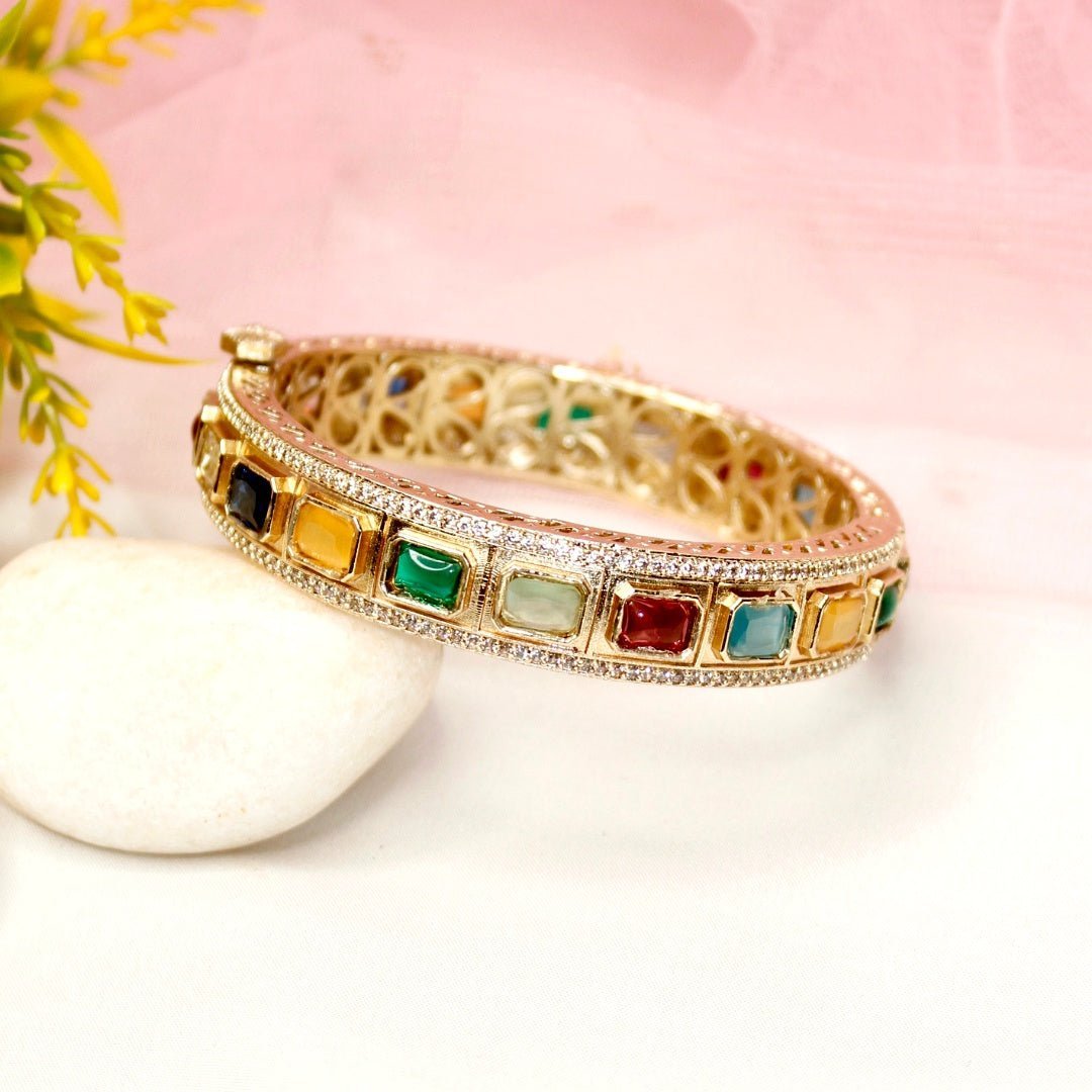 SUHANA MOISSANITE KADA - MULTICOLOUR