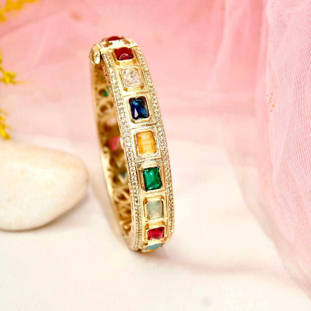 SUHANA MOISSANITE KADA - MULTICOLOUR