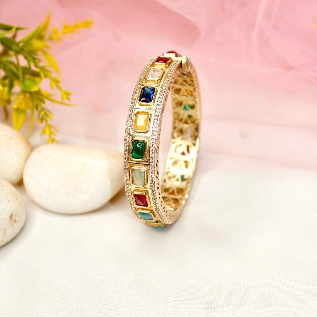 SUHANA MOISSANITE KADA - MULTICOLOUR