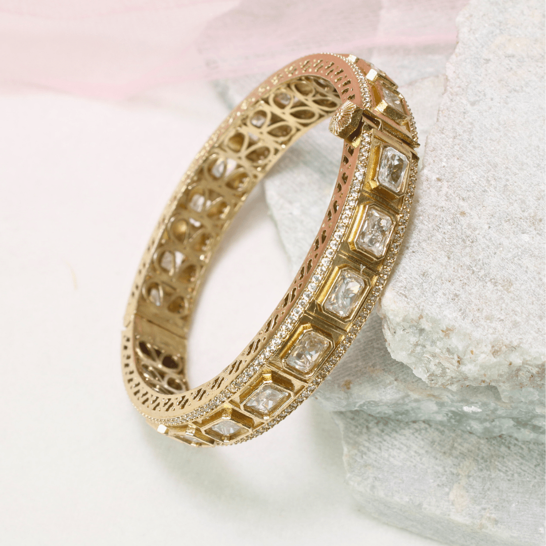 SUHANA MOISSANITE KADA - WHITE