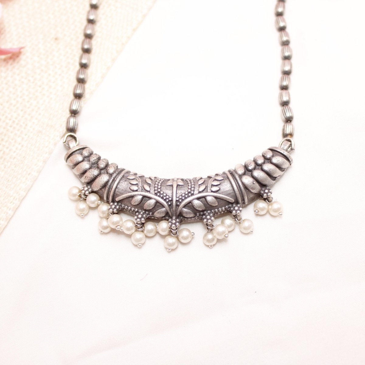 VINTAGE LOOK SILVER REPLICA THIN PENDANT